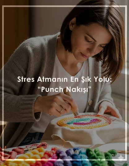 Amara Liva Premium 36 Parça Punch Seti (18 Renk İplik)